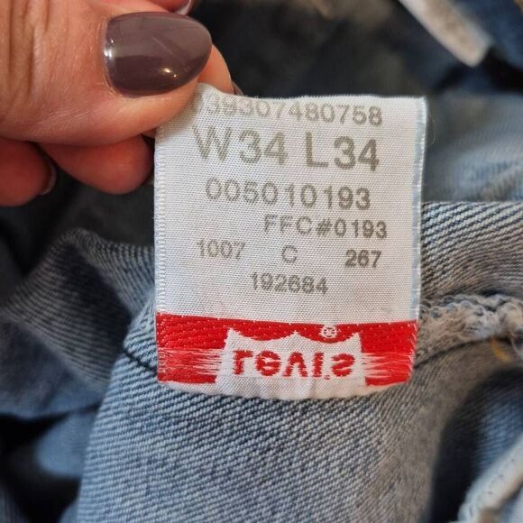 Vintage LEVI'S 501 Jeans New Size Men's 34x34 - Picture 8 of 8